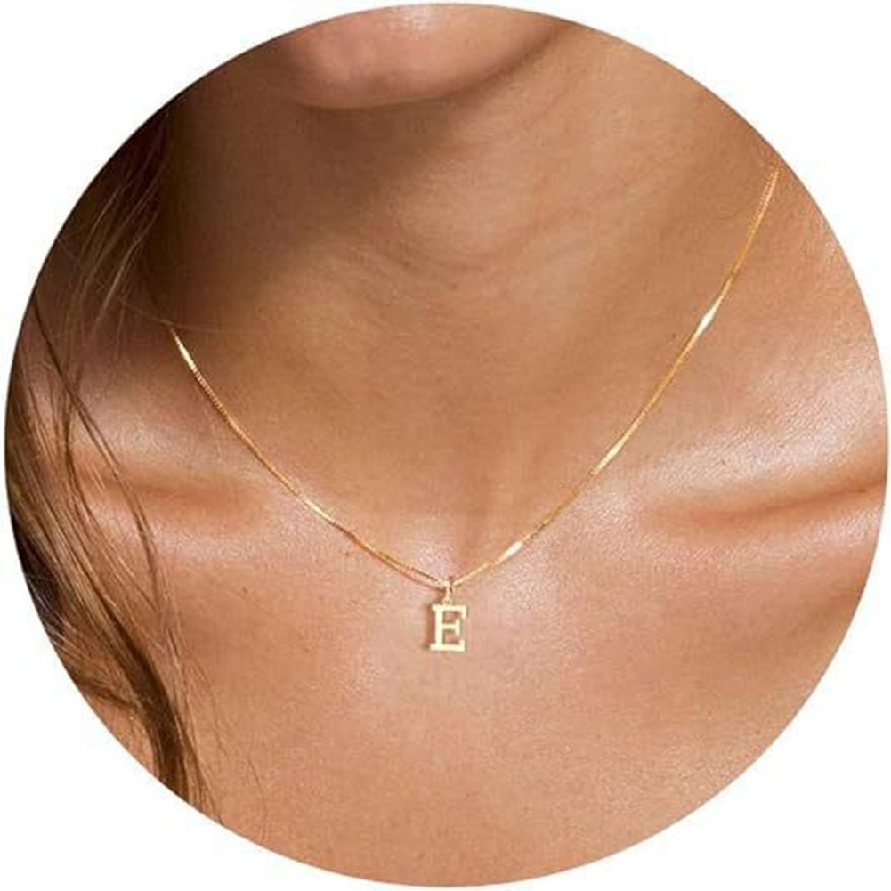 Gold Letter Necklace Pendant Perfect Addition to Your Jewelry Collection