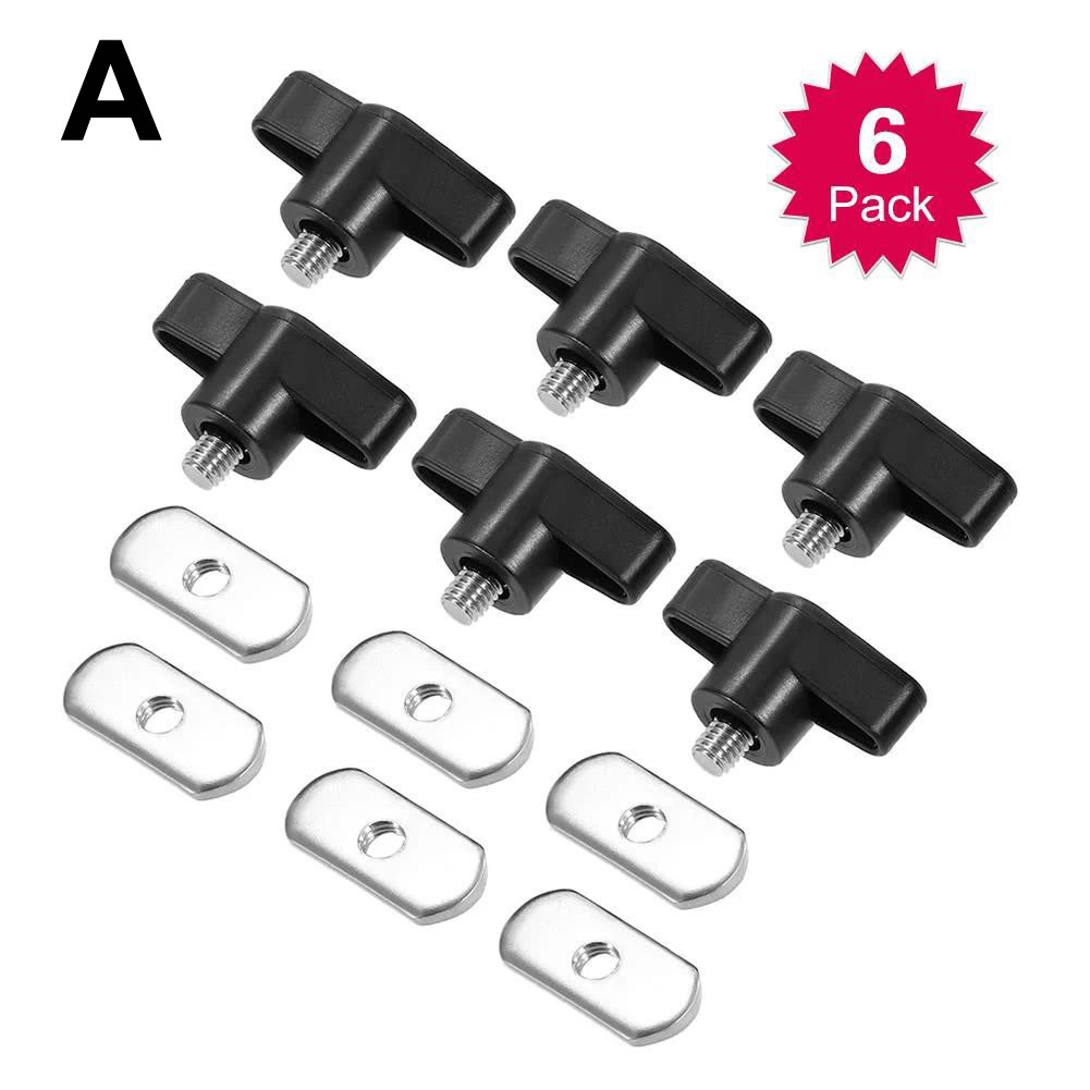 Canoe Rail Mounting Kit with Six Track Bolts and Gaskets in Metal Finish - Picture 13 of 14