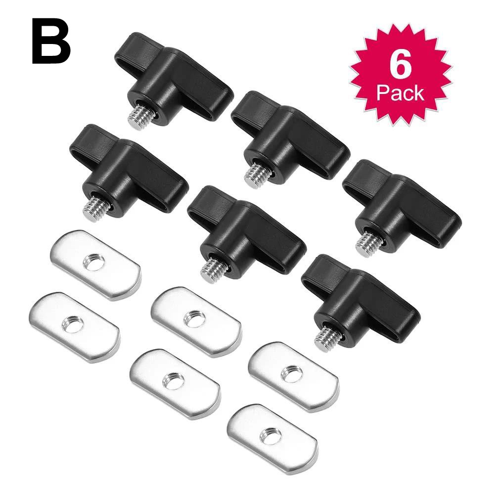 Canoe Rail Mounting Kit with Six Track Bolts and Gaskets in Metal Finish - Picture 14 of 14