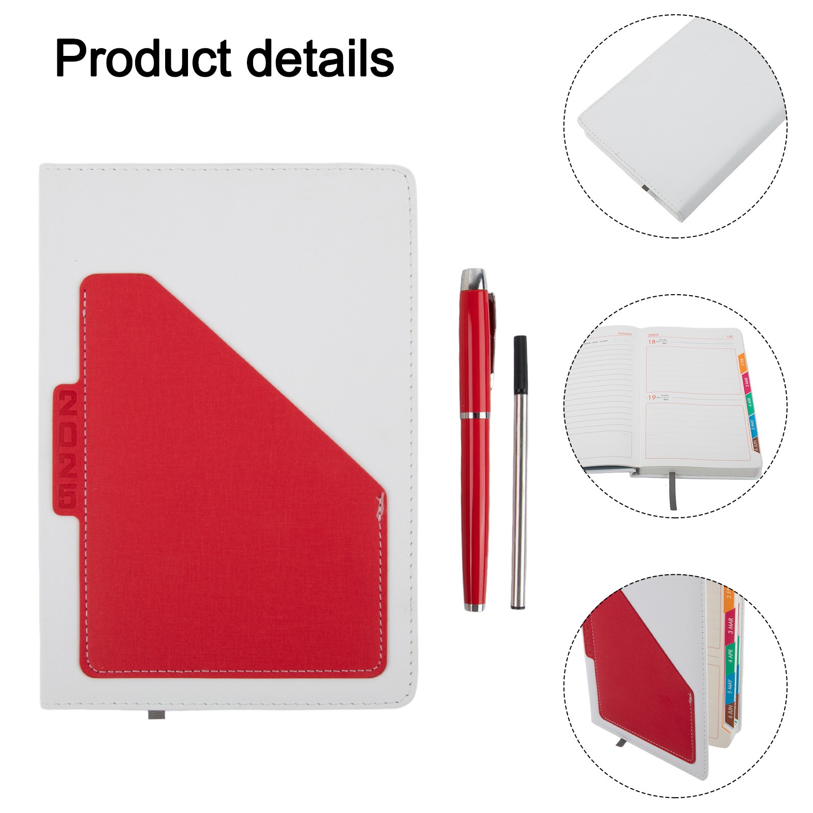 Elegant für Business für A5 Journal in Leder kommt mit einem Schreibstift - Bild 19 von 46