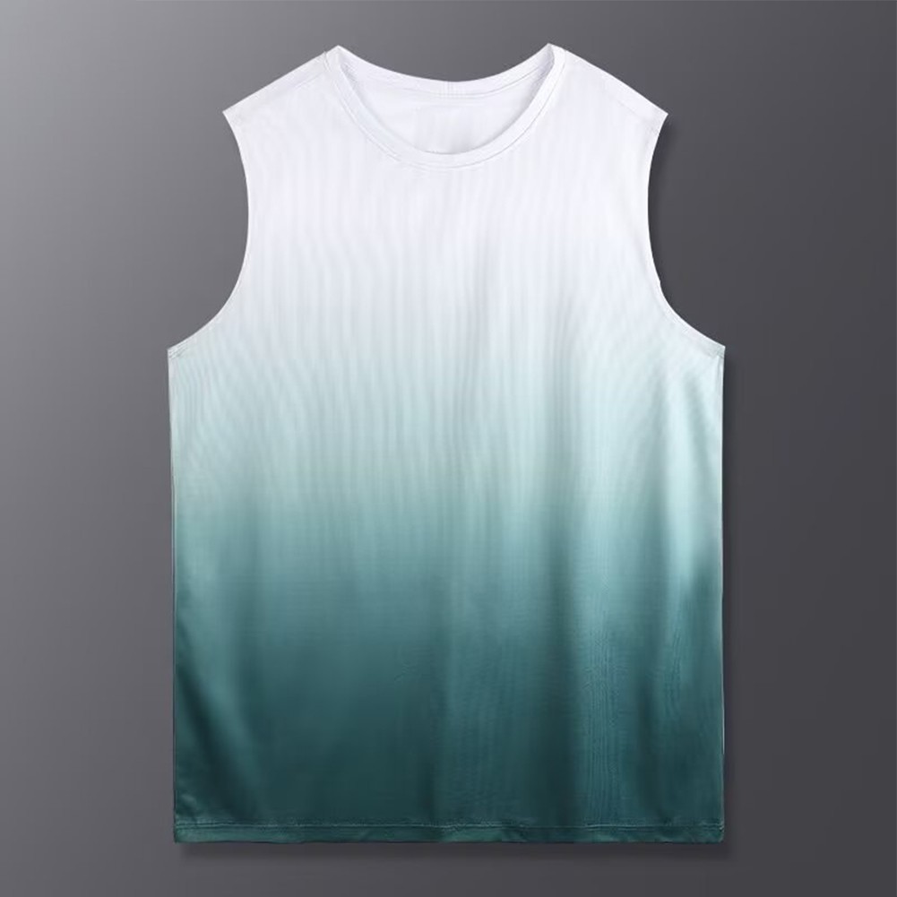 Herren Farbverlauf schnelltrocknend ärmellose Tank Tops für Bodybuilding Fitne - Picture 14 of 24