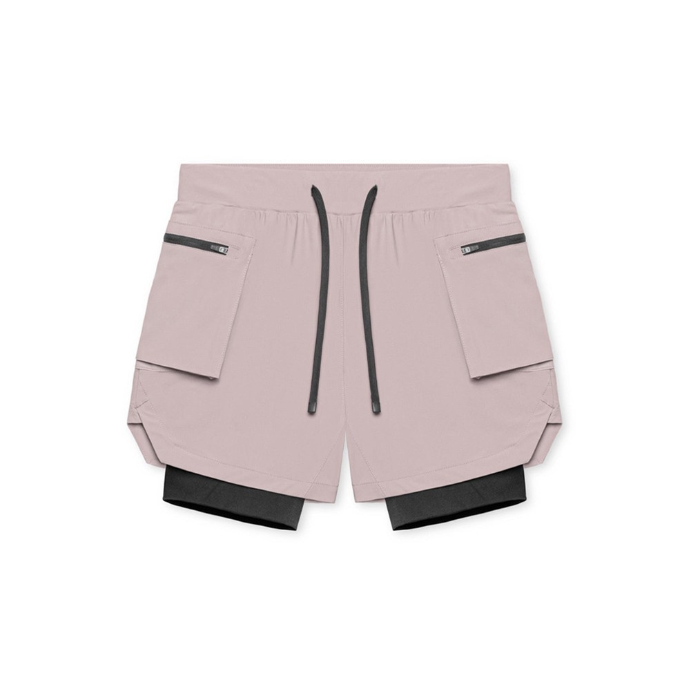 Quick Dry Men's 2 In 1 Running Shorts Ideal for Summer Sports Activities - Picture 13 of 32