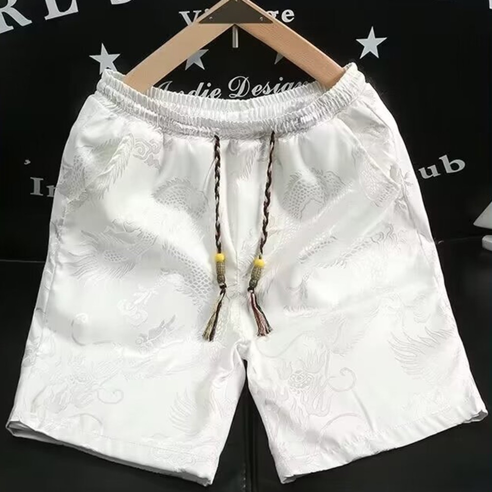 Pantaloncini al ginocchio da uomo ad asciugatura rapida stile vintage per stile di vita attivo - Foto 17 di 36