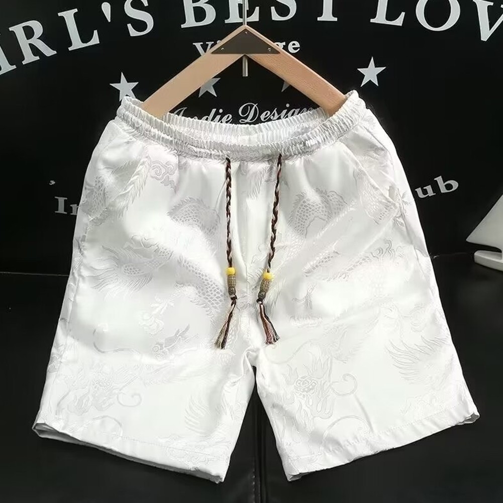 Pantaloncini al ginocchio da uomo ad asciugatura rapida stile vintage per stile di vita attivo - Foto 14 di 36
