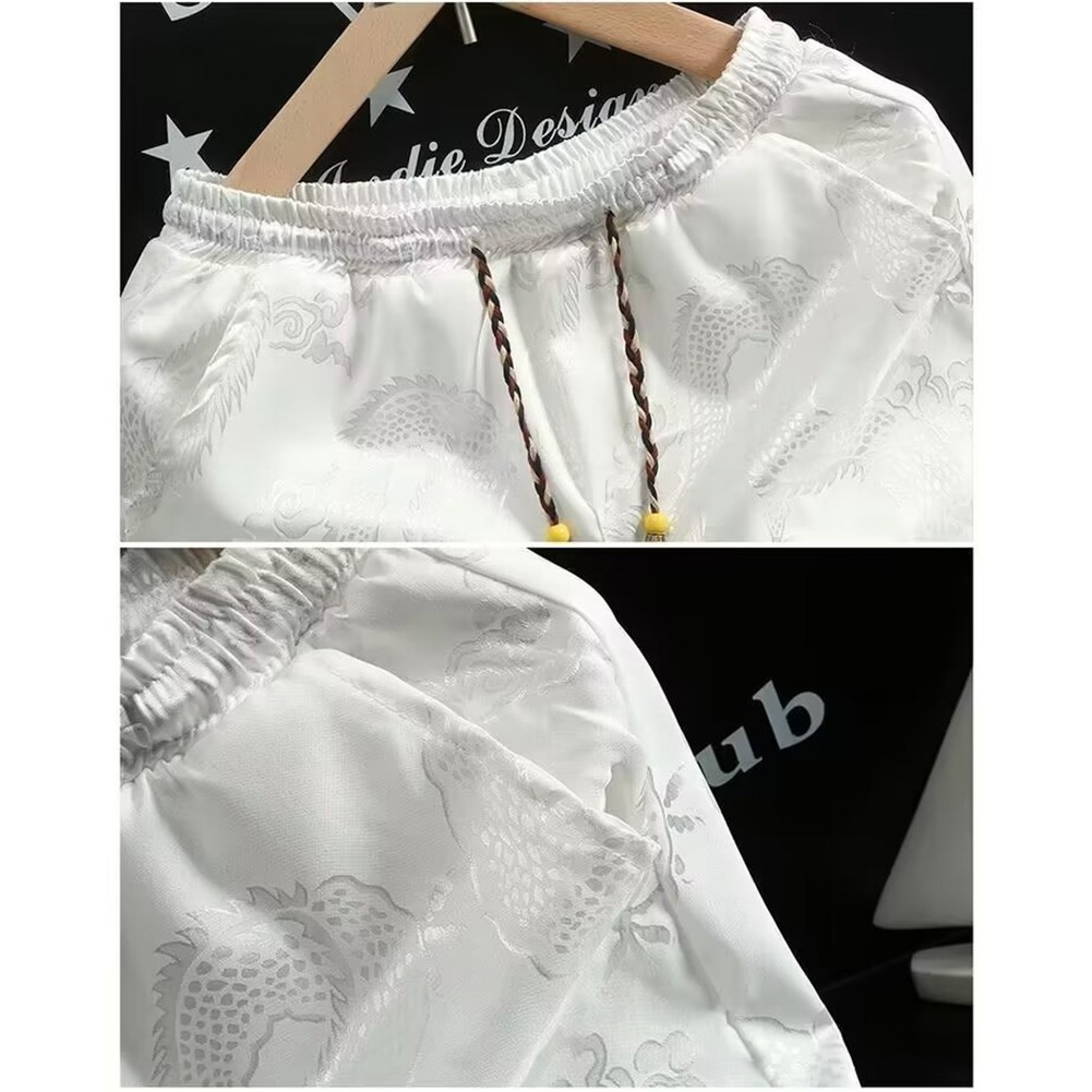 Pantaloncini al ginocchio da uomo ad asciugatura rapida stile vintage per stile di vita attivo - Foto 16 di 36