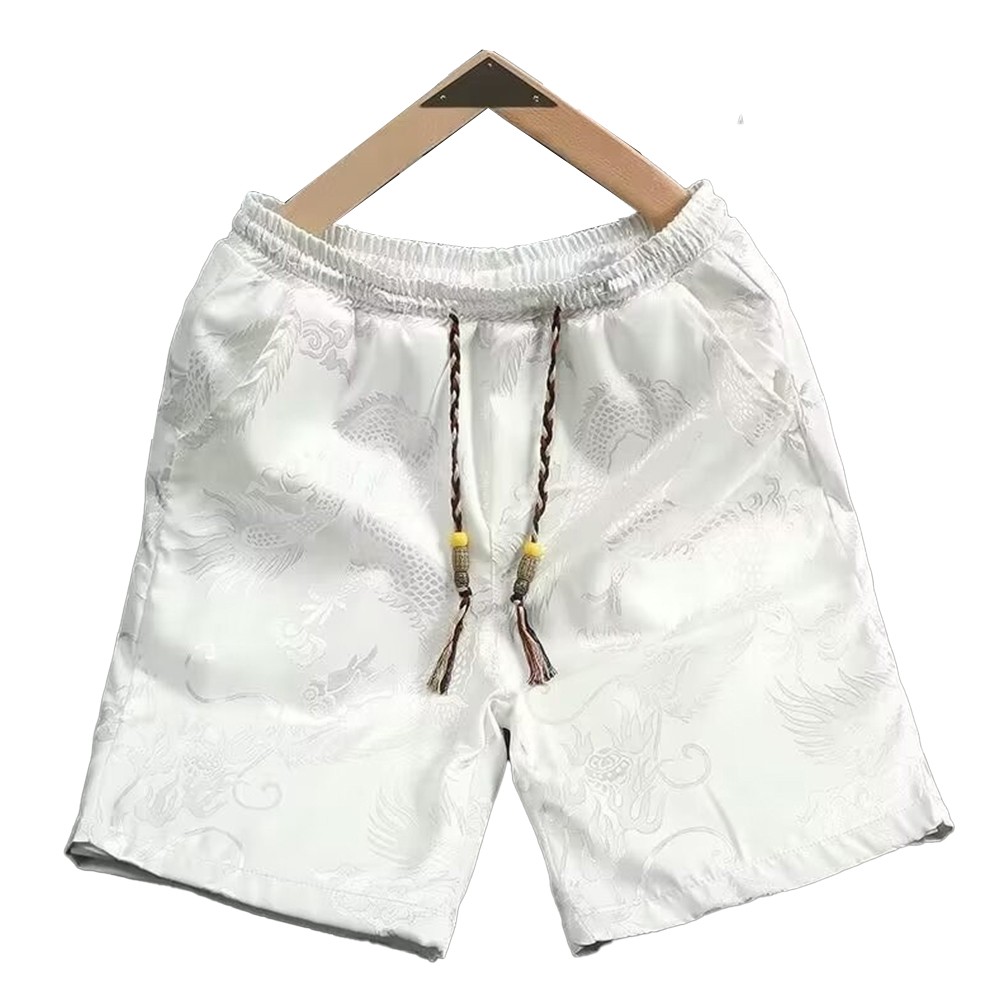 Pantaloncini al ginocchio da uomo ad asciugatura rapida stile vintage per stile di vita attivo - Foto 13 di 36