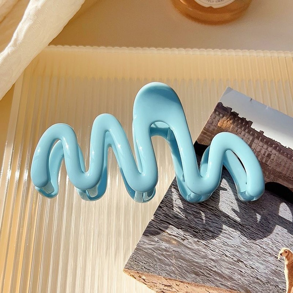 Vibrant Cream Hair Clips Wave Grab Design for Quick Hairstyling Solutions - Picture 13 of 23