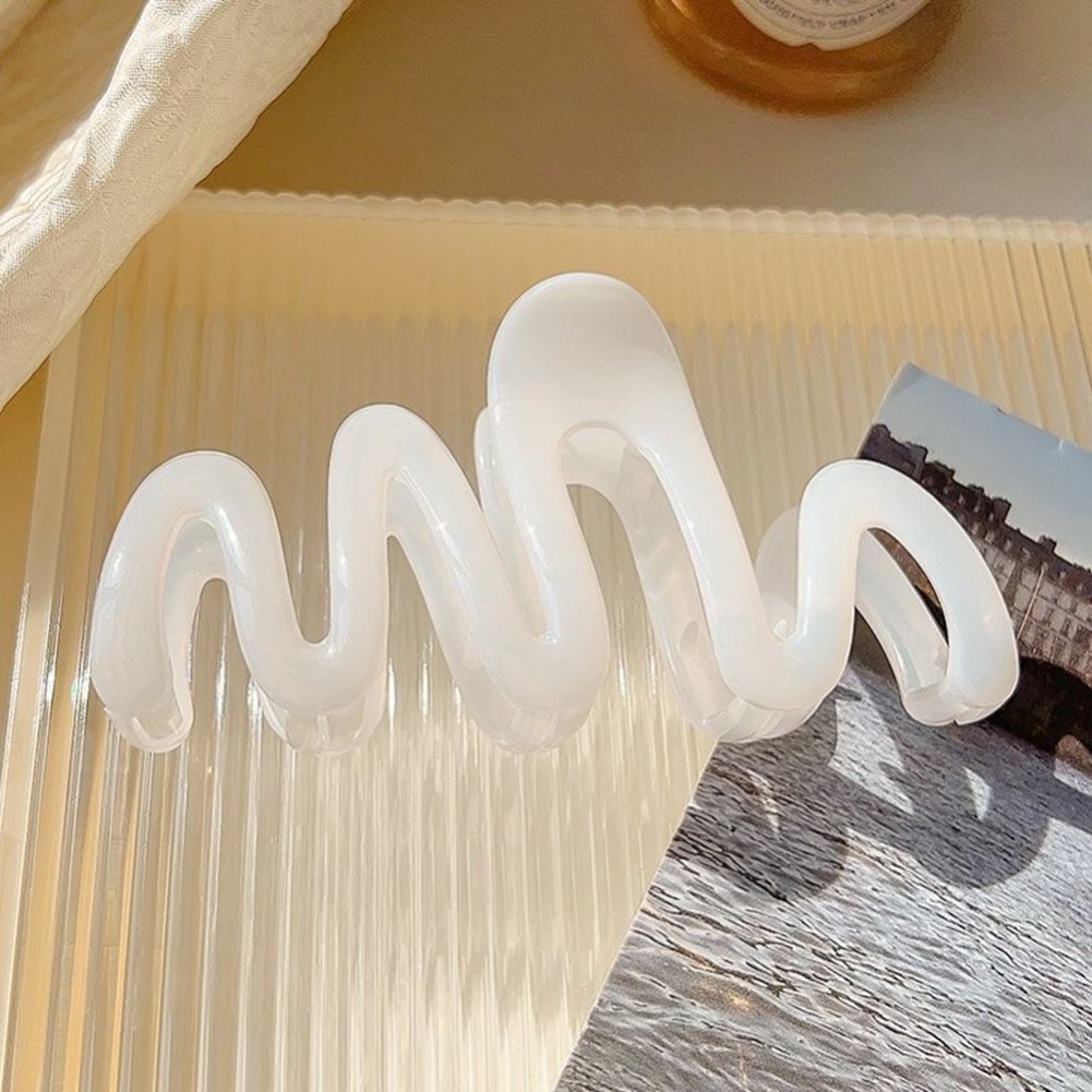 Vibrant Cream Hair Clips Wave Grab Design for Quick Hairstyling Solutions - Picture 17 of 23