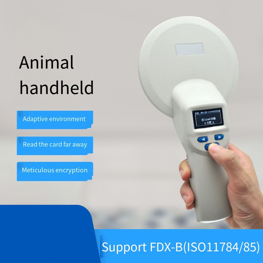 Hand-Mikrochip-Lesegerät für Haustiere mit großem für OLED-Display und groß - Photo 10/12