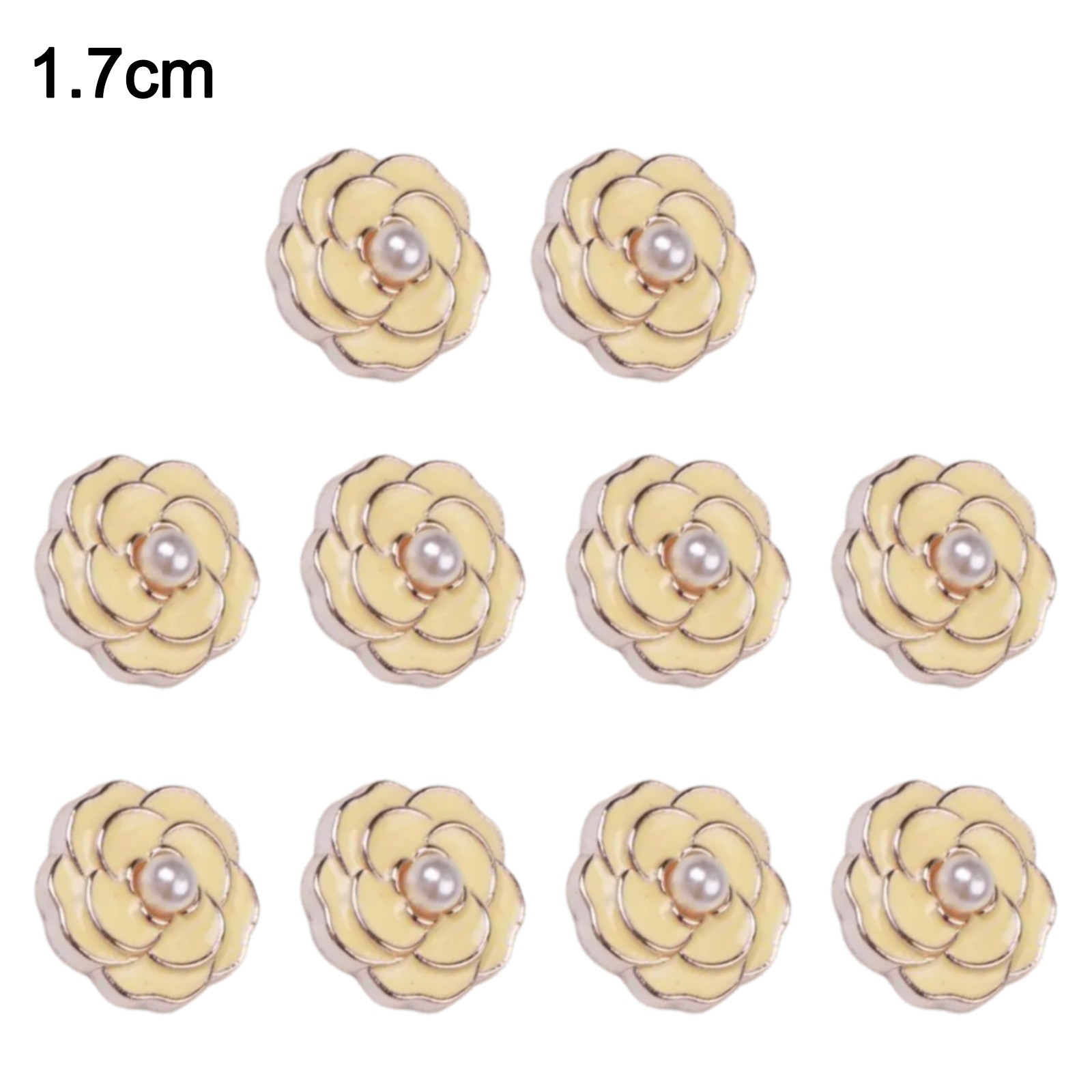 Flat Back Rhinestone Pearl Embellishment Buttons for Crafts and DIY Projects - Picture 30 of 56