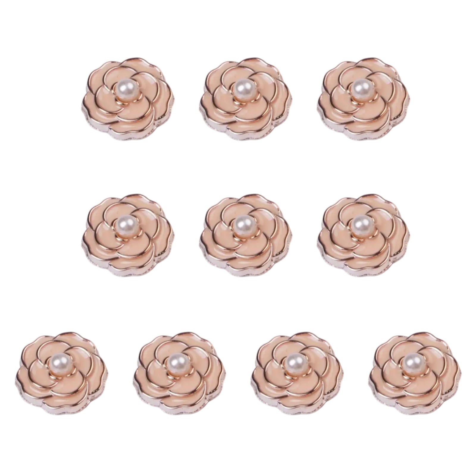 Flat Back Rhinestone Pearl Embellishment Buttons for Crafts and DIY Projects - Picture 42 of 56