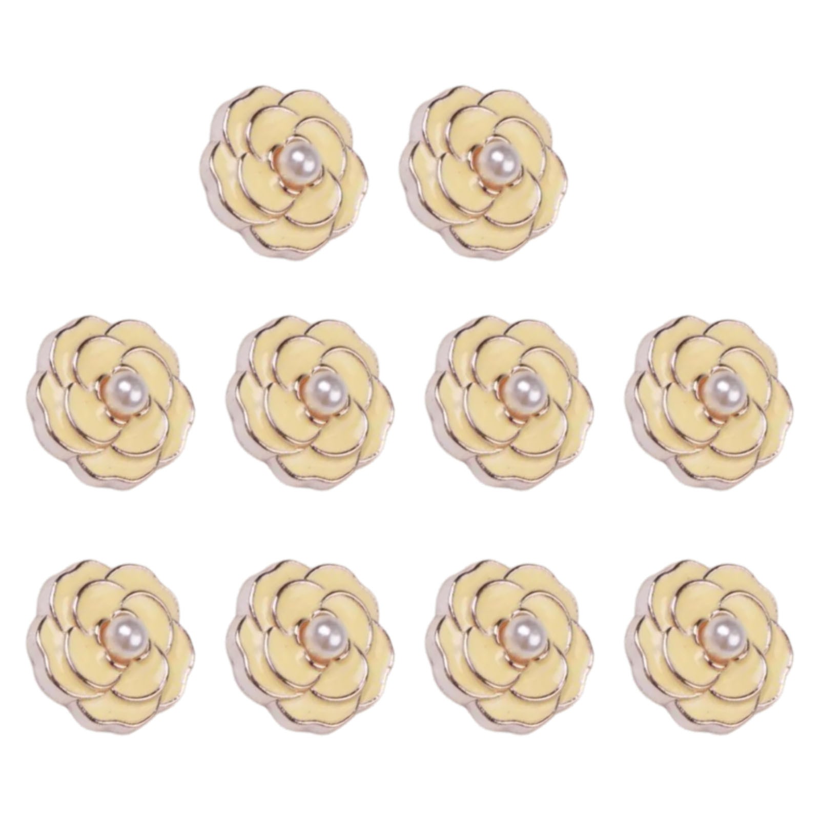 Flat Back Rhinestone Pearl Embellishment Buttons for Crafts and DIY Projects - Picture 31 of 56