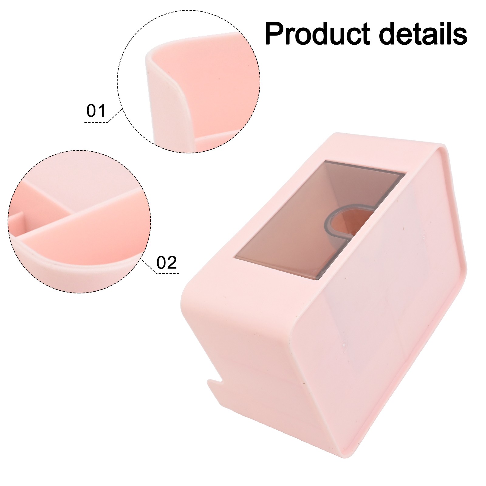 Stylish Desktop Organizer Box with Multi Compartment Design for Home and Office