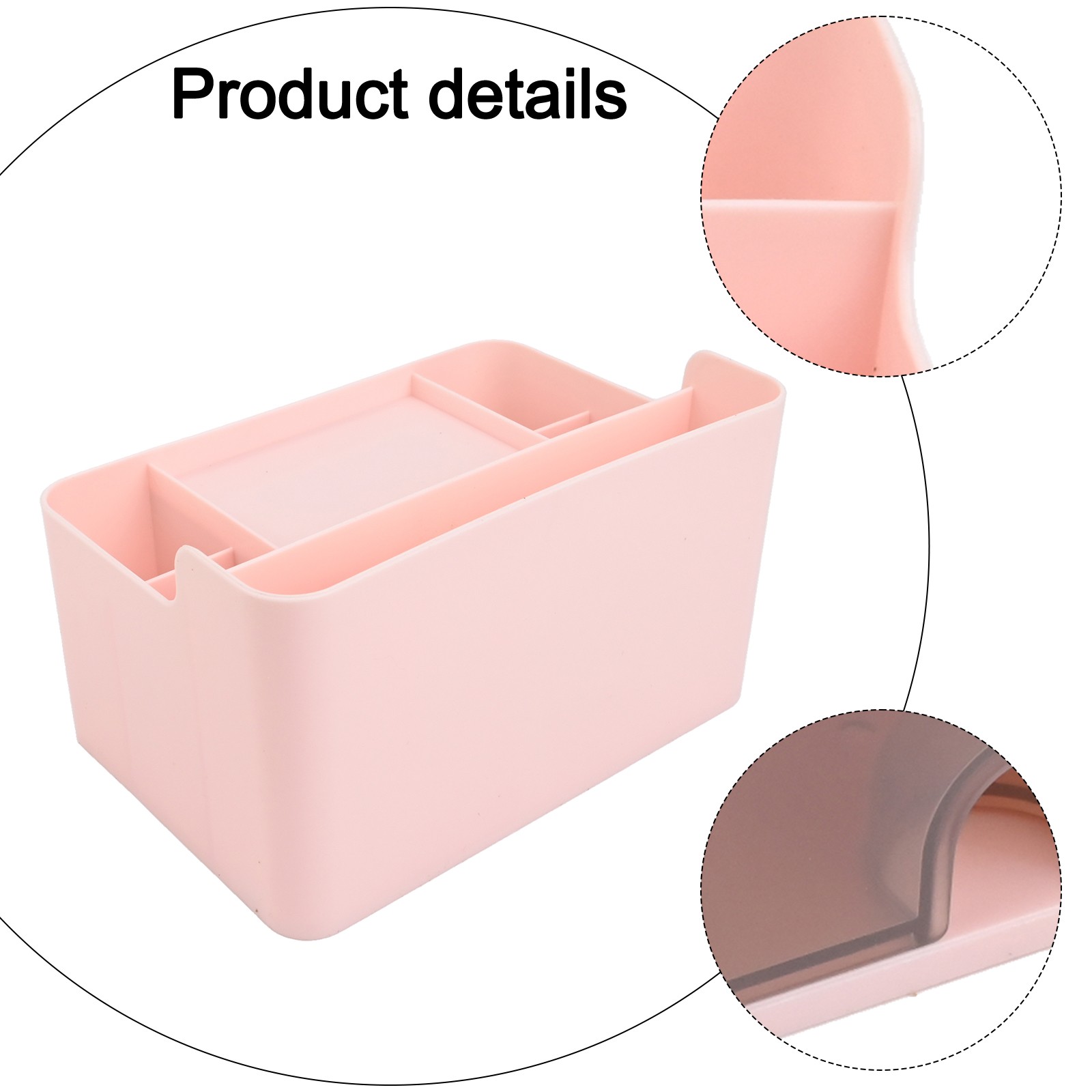 Stylish Desktop Organizer Box with Multi Compartment Design for Home and Office