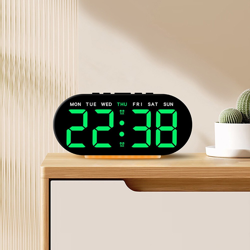 User Friendly Multifunctional Alarm Clock with Clear LED Temperature Readout