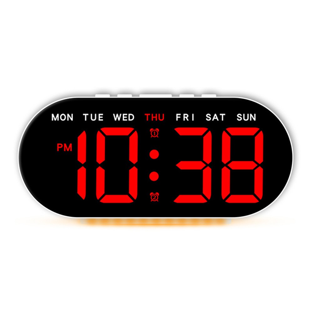 Compact LED Alarm Clock Featuring Temperature Display for Easy Reading