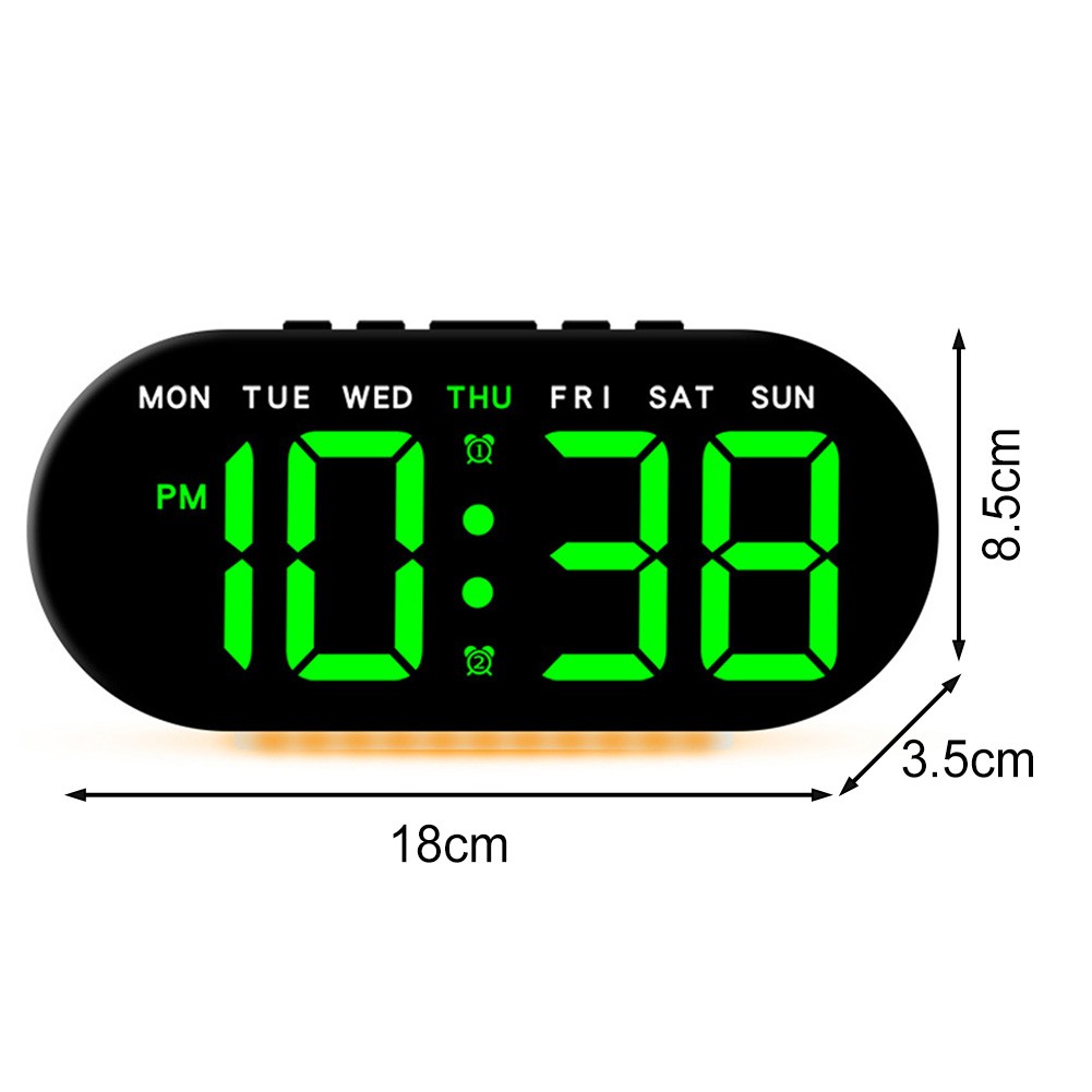 Aesthetic LED Alarm Clock Combining Functionality and Stylish Design Elements