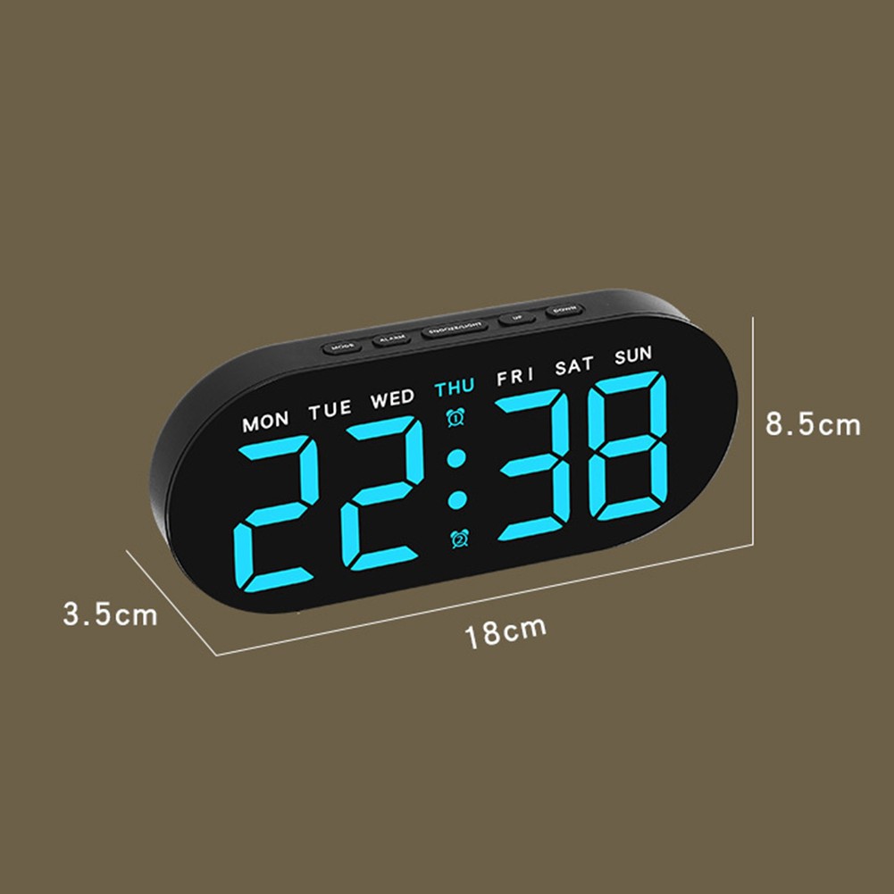 Mehrzweck-LED-Uhr mit Echtzeit-Messwerten in einem einfachen Design - Bild 19 von 26