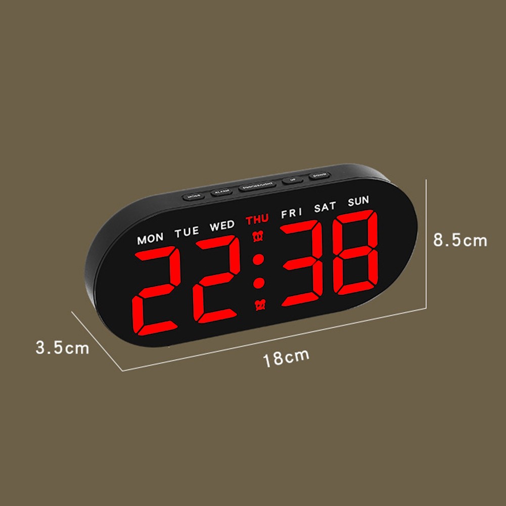 Mehrzweck-LED-Uhr mit Echtzeit-Messwerten in einem einfachen Design - Bild 26 von 26