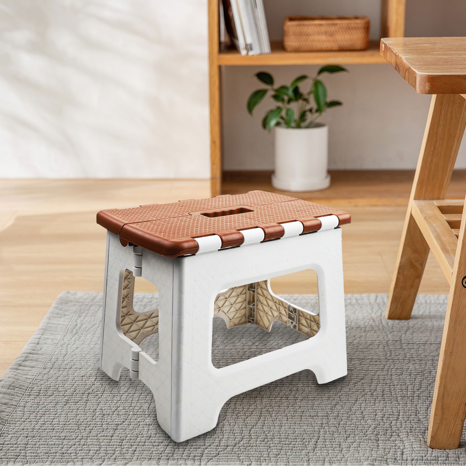 Robusto sgabello a gradini pieghevole per un facile accesso a ripiani alti e ban - Picture 13 of 46