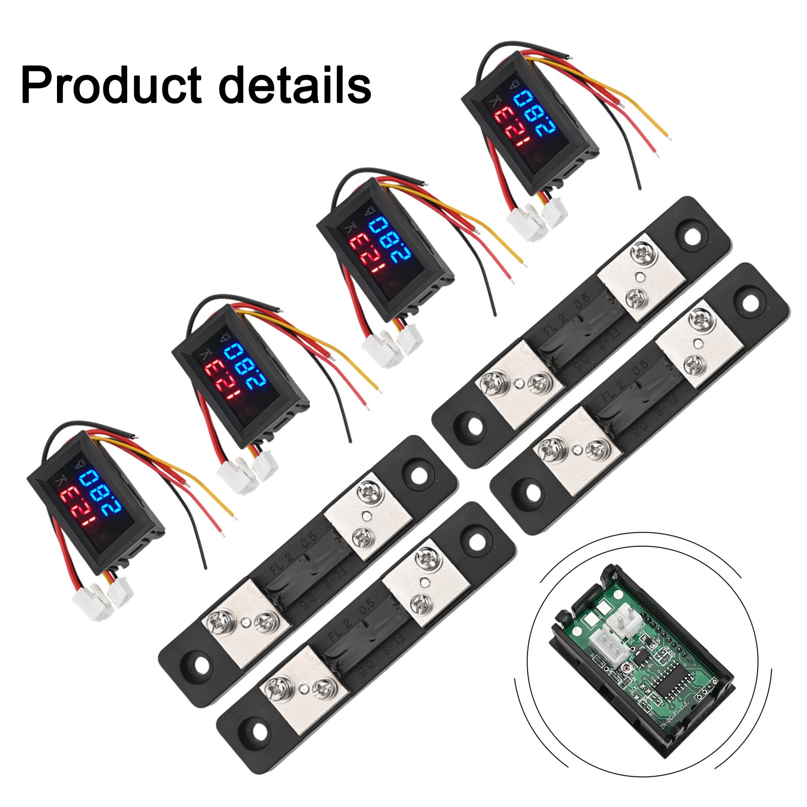 KETOTEK Ampèremeter Voltmeter Vermogenstester Energie Meter Digitaal DC 6.5-100V 100A Volt Amp Multimeter LCD Spanningstester Huidige Tester Volt Amp Multimeter