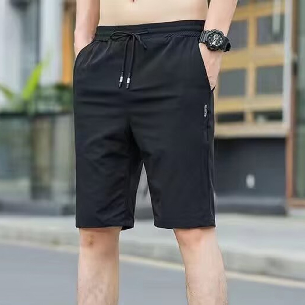 Summer Ready Men's Lightweight Solid Color Straight Shorts with Elastic - Picture 18 of 22