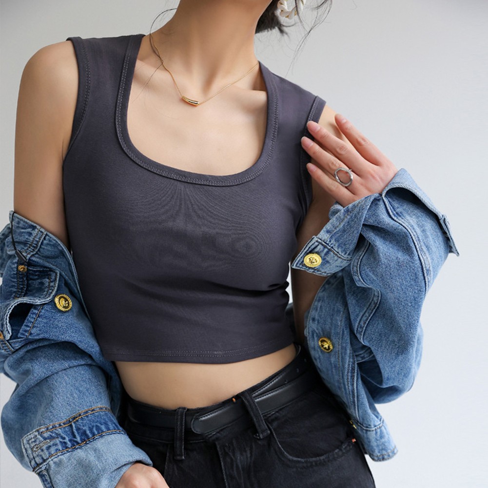 Womens Wide Strap Casual Vest Perfect for Spring Summer Autumn Seasons - Picture 13 of 20