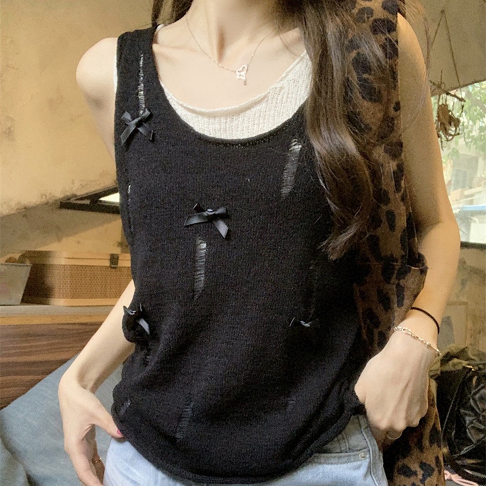 Sleek Two Piece Contrast Color Camisole Ideal for Casual Outings and Events - Picture 17 of 18