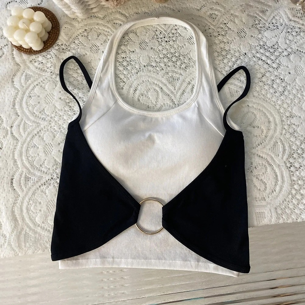Simple Yet Stylish For Women's Slim Fitting Camisole with Practical Bra Inserts - Picture 9 of 16