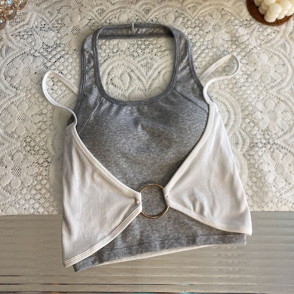 Simple Yet Stylish For Women's Slim Fitting Camisole with Practical Bra Inserts - Picture 10 of 16