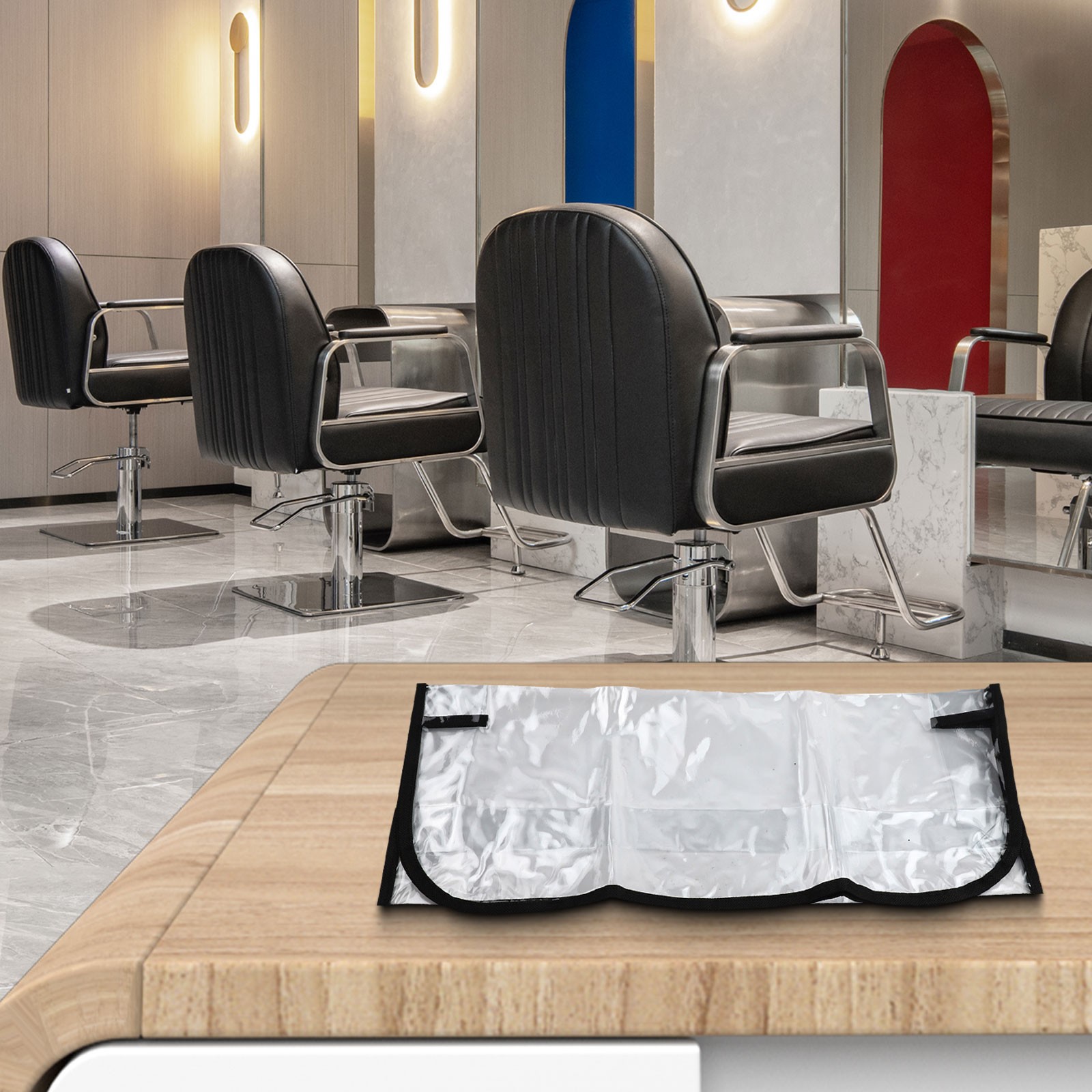 Proteggi Sedia Salone Facile da Pulire PVC Trasparente per Sedie Varie - Imagen 13 de 45
