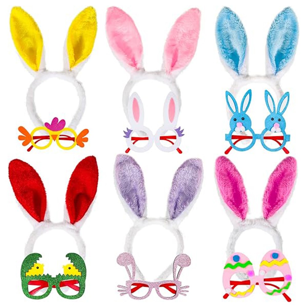 Easter Headbands and Glasses Frames for Kids Adult Photo Opportunities