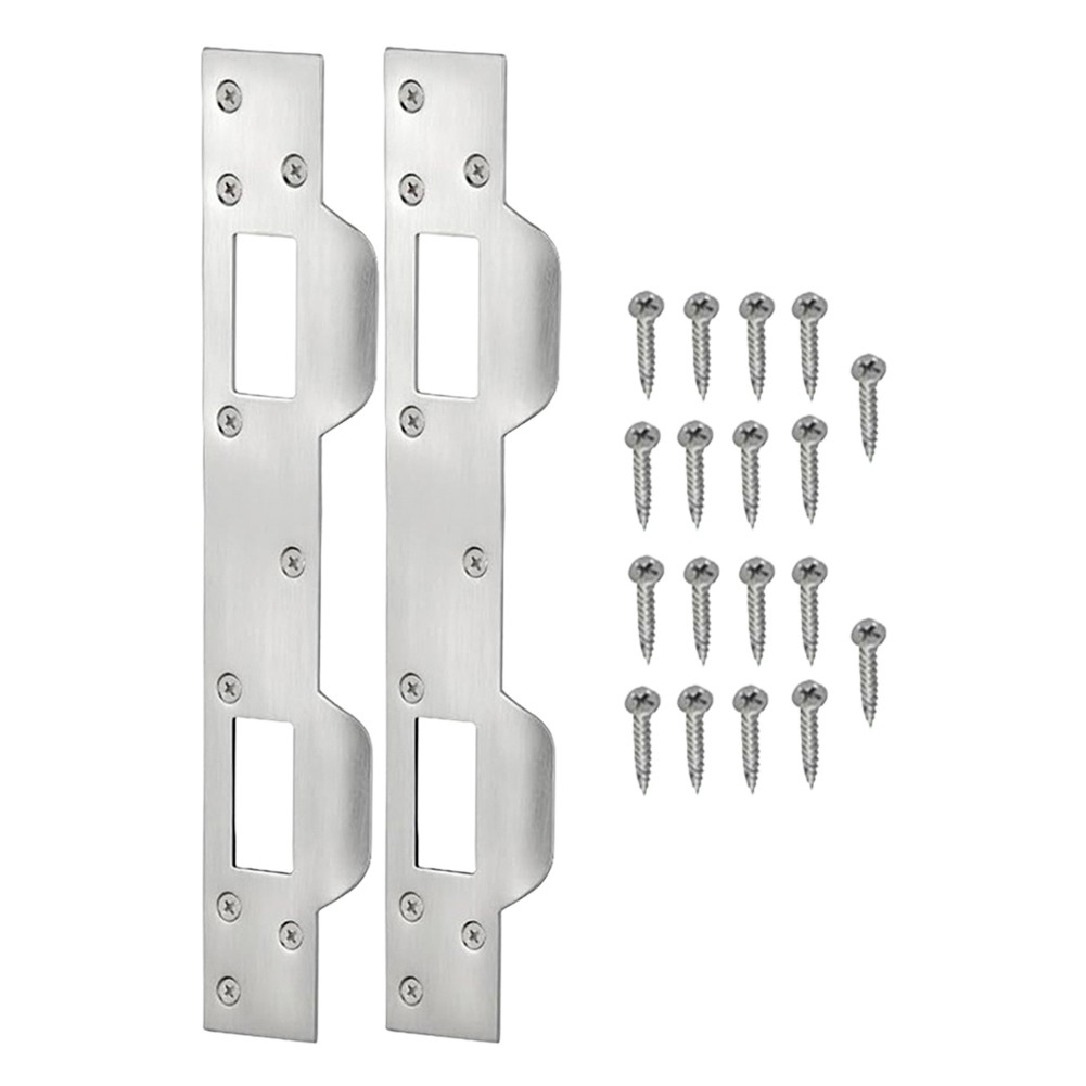 Easy Install Double Hole Door Lock Plate Heavy Duty Metal for Better Security
