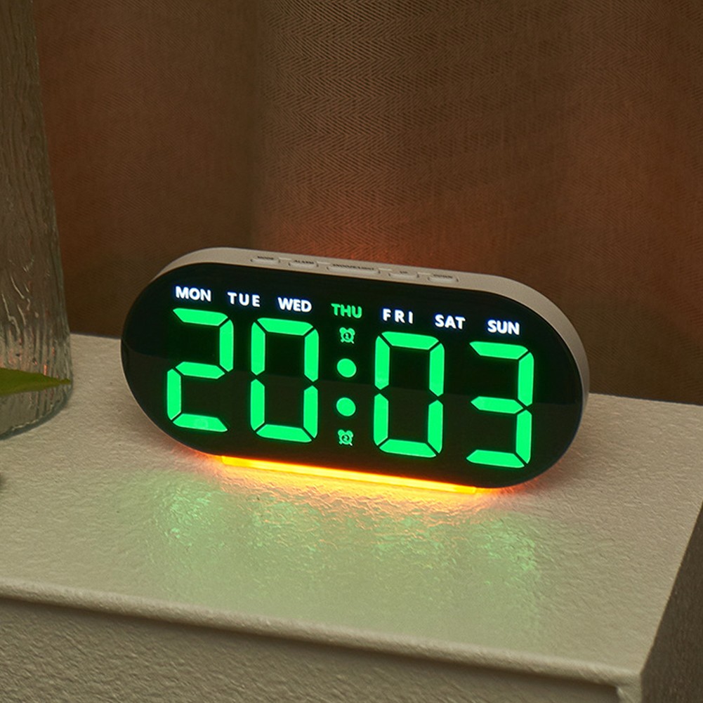 Practical Alarm Clock with Adjustable Lighting Levels and Temperature Indicator