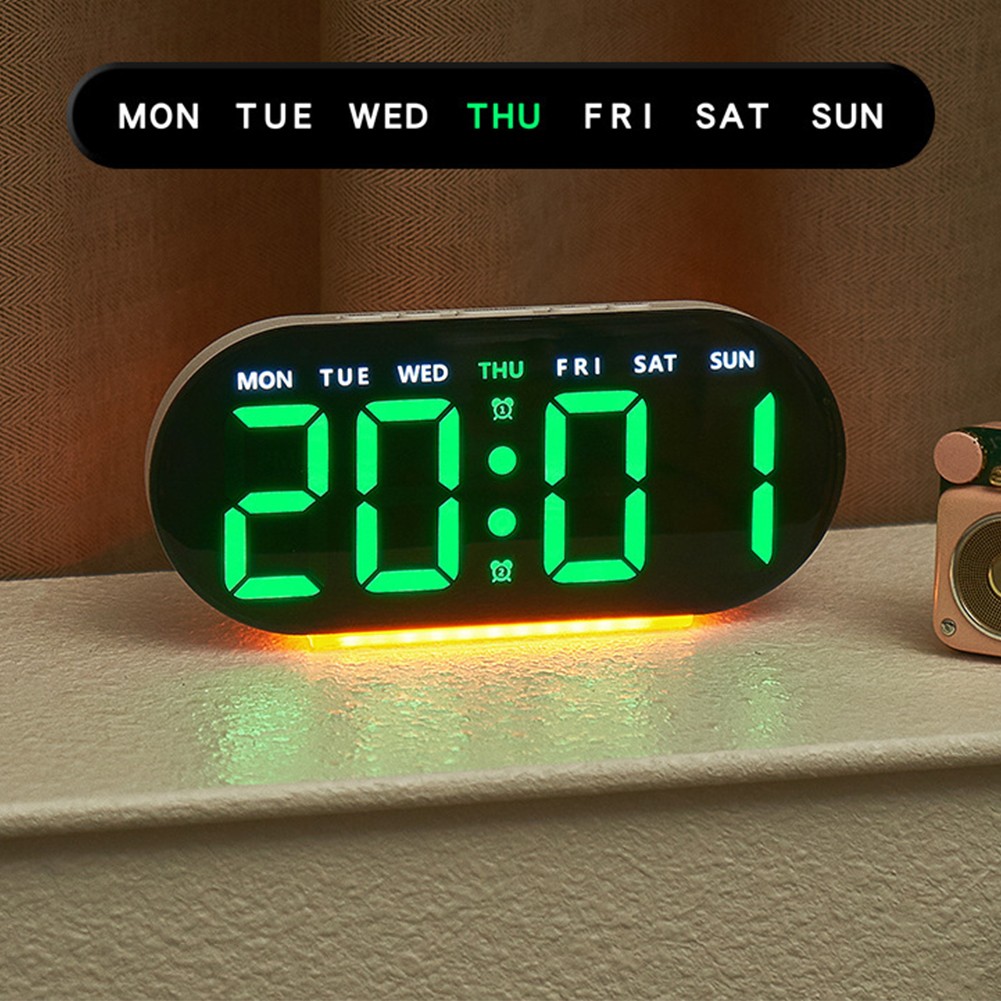 Practical Alarm Clock with Adjustable Lighting Levels and Temperature Indicator