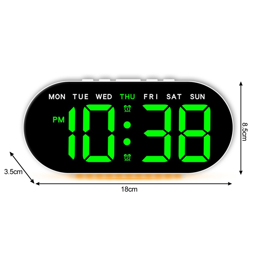 Practical Alarm Clock with Adjustable Lighting Levels and Temperature Indicator