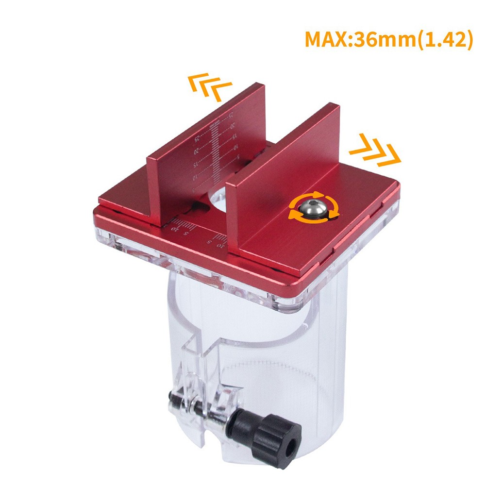 For Precise Slotting Adjustable Wooden Router Accessory with Limit Chute Design