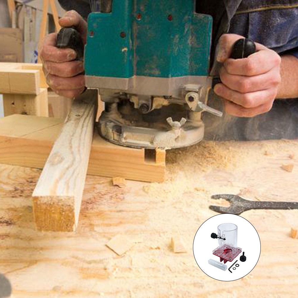 For Precise Slotting Adjustable Wooden Router Accessory with Limit Chute Design