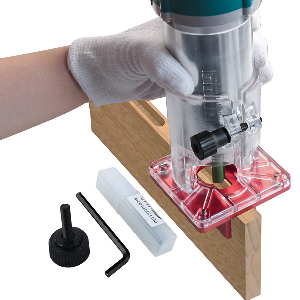 For Precise Slotting Adjustable Wooden Router Accessory with Limit Chute Design
