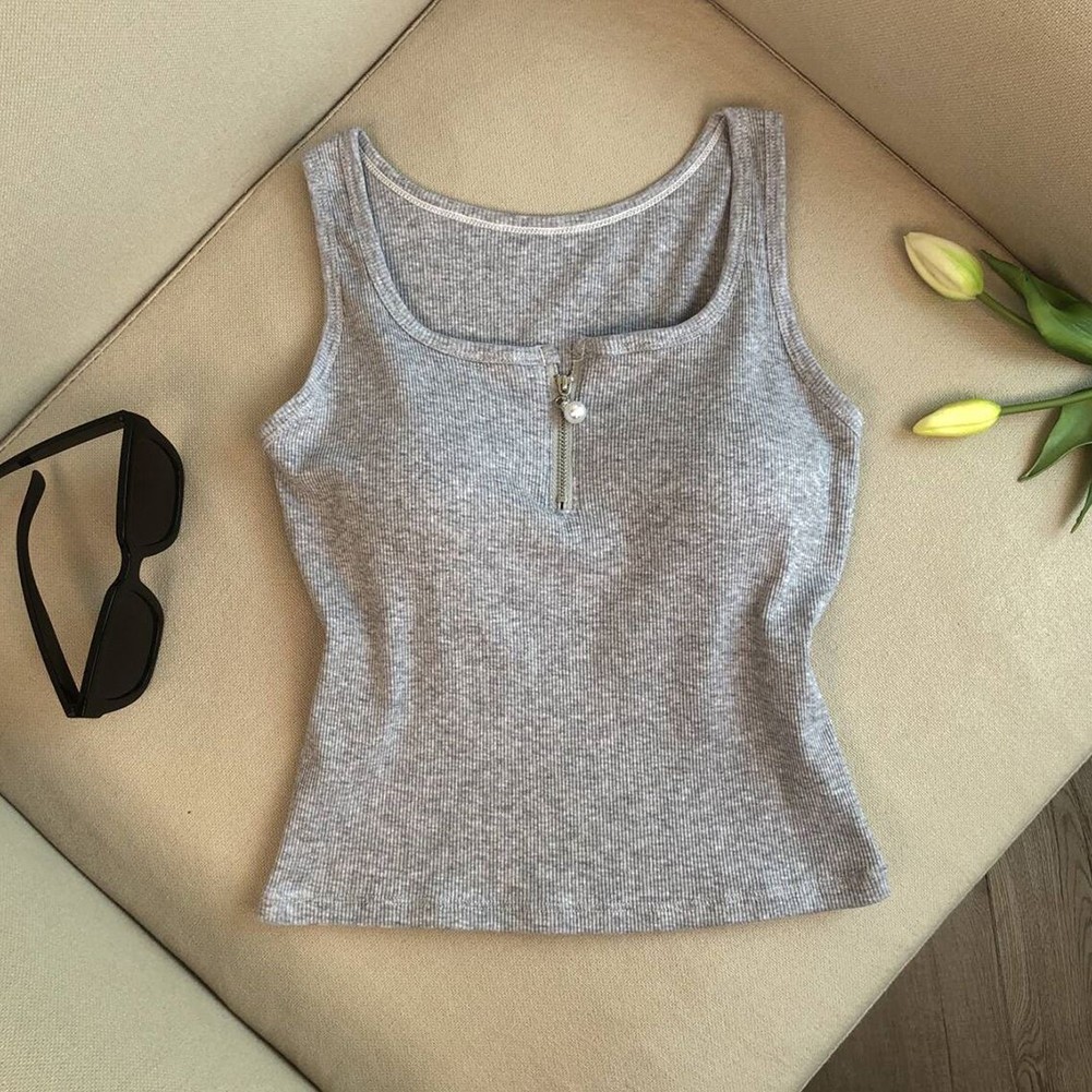 Womens' Sleek Zip Vest Featuring Chest Pads Perfect Addition to Any Outfit - Picture 14 of 14