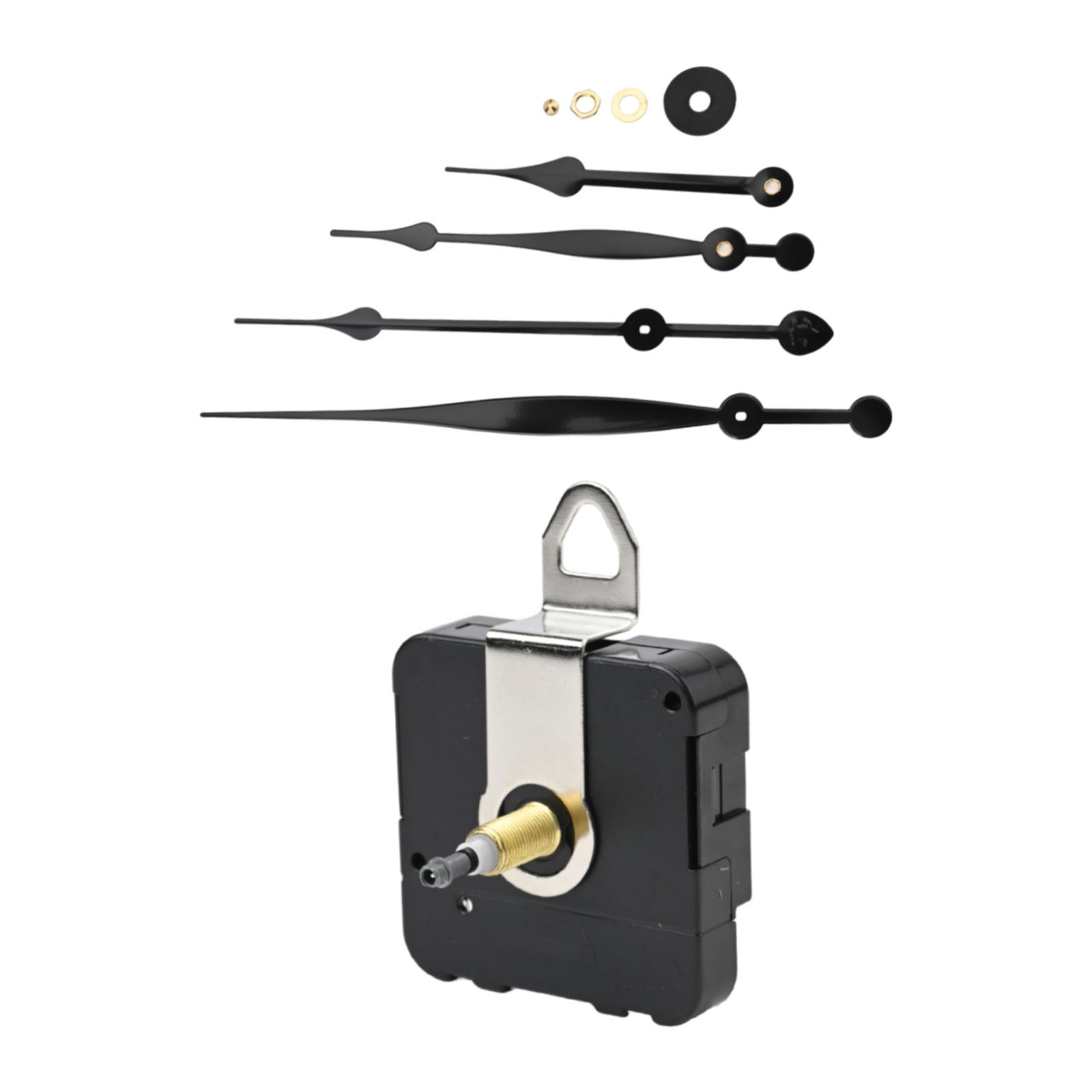 Complete DIY Clock Kit Long Shaft Quartz Movement for Various Clock Designs