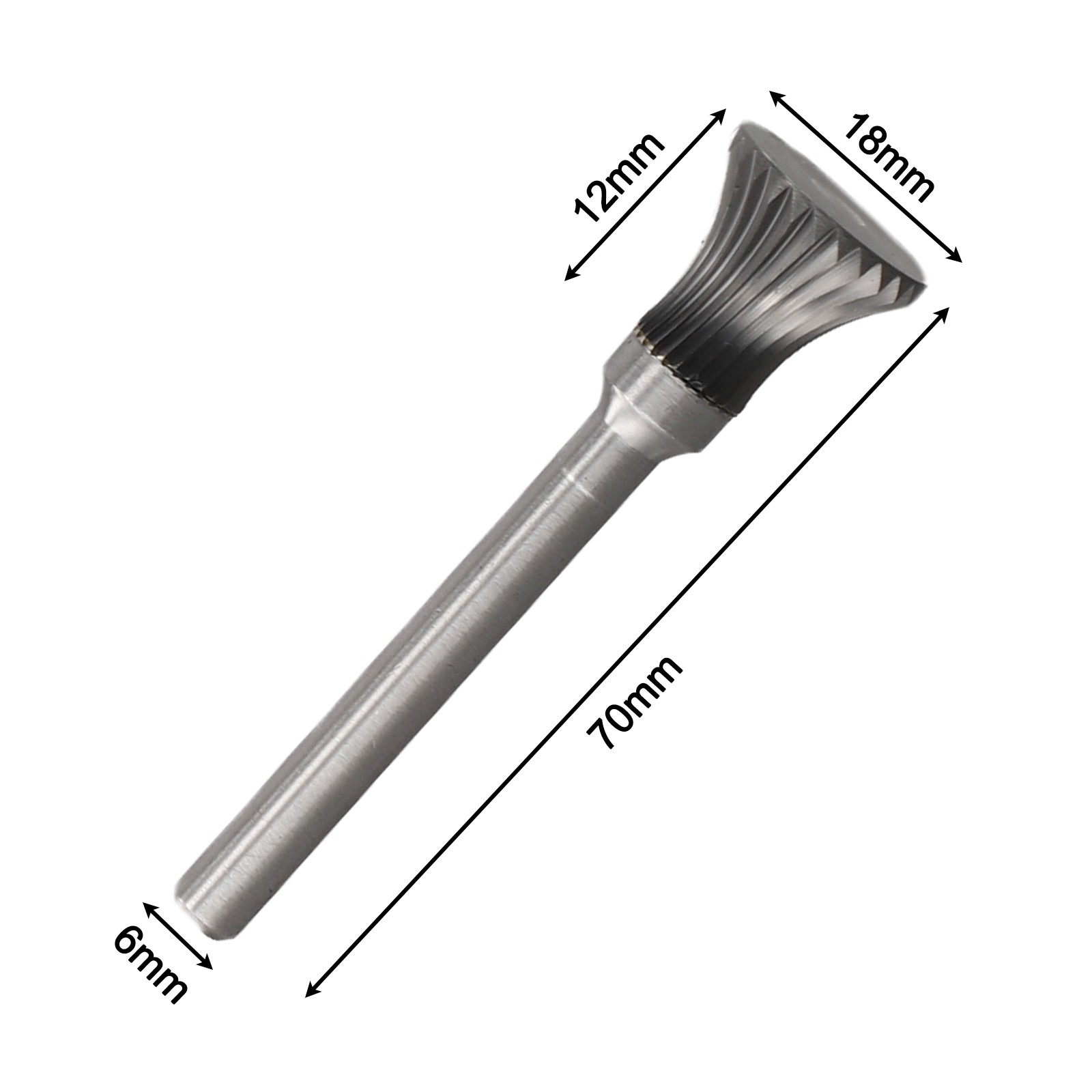 Rotary Filing Set Including Various Bits with a Standardized 6mm Shank Size