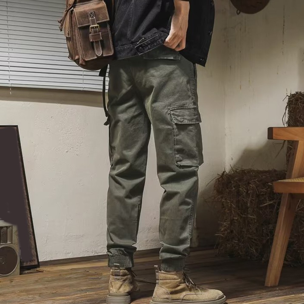 Causal yet Stylish Men's Loose Fit Cargo Pants with Functional Pockets - Picture 14 of 61