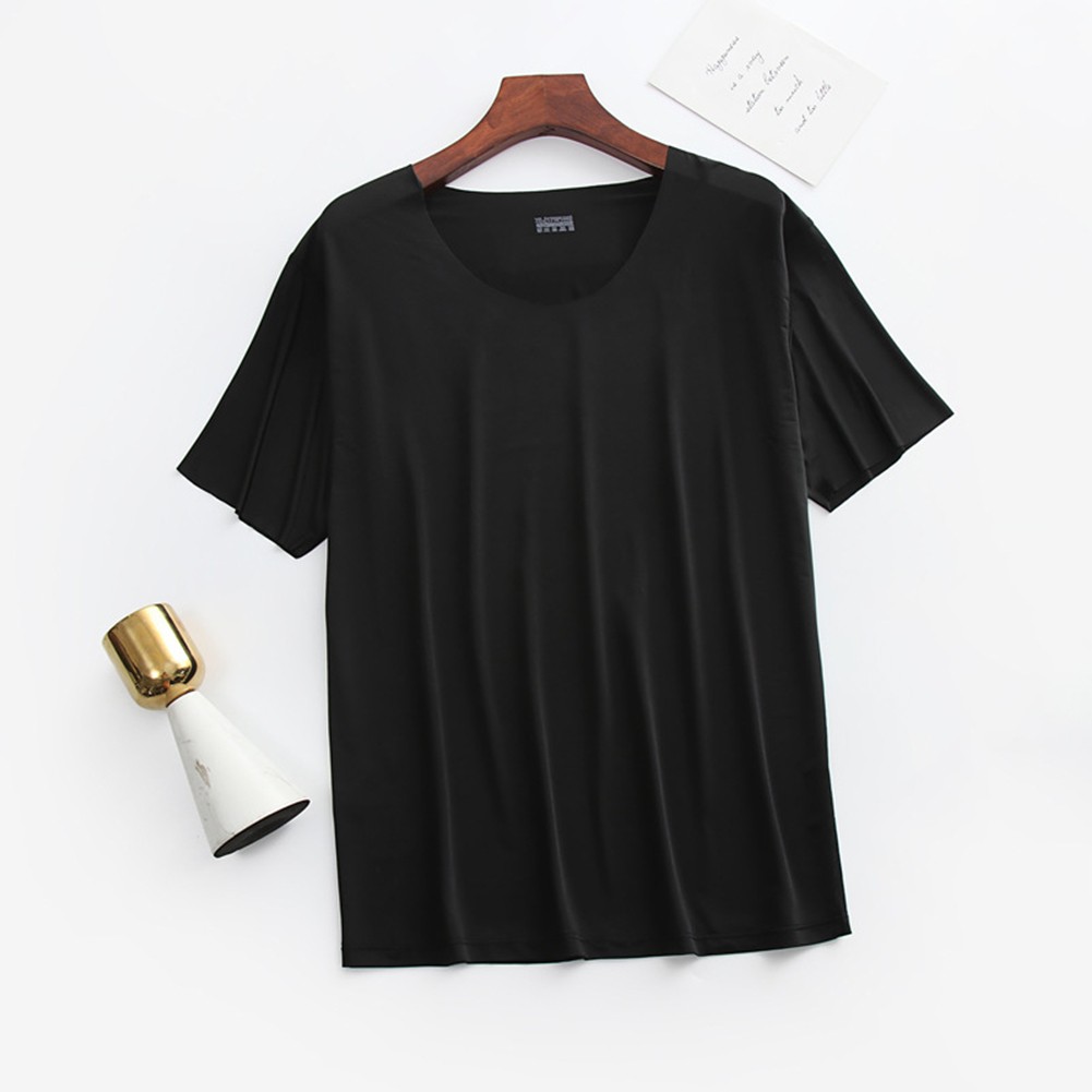 O Neck Men's Lightweight T Shirt in IceSilk Fabric Perfect for Warm Weather - Picture 14 of 20