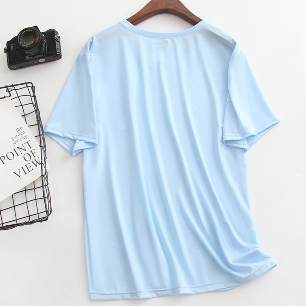 Ice Silk Quick Drying Men's Short Sleeve Shirt Perfect for Workouts and Sports - Picture 14 of 30
