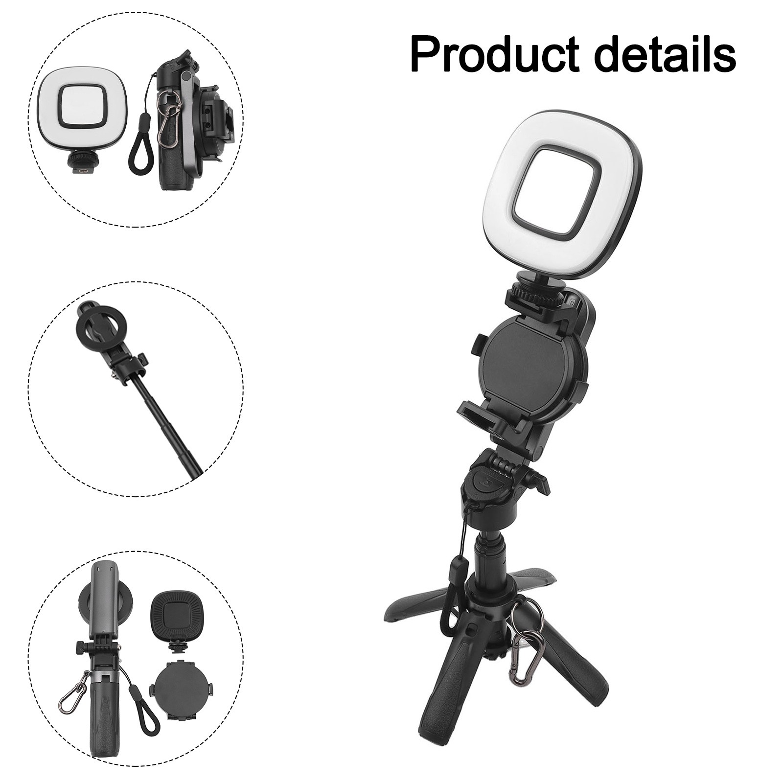 Portable Tripod for Selfies with Remote and Adjustable Length Features - Picture 31 of 33