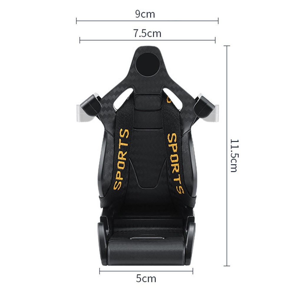 Support Téléphone Voiture avec Course Unique pour Siège Design et Vue 360 Deg - Photo 40 sur 40