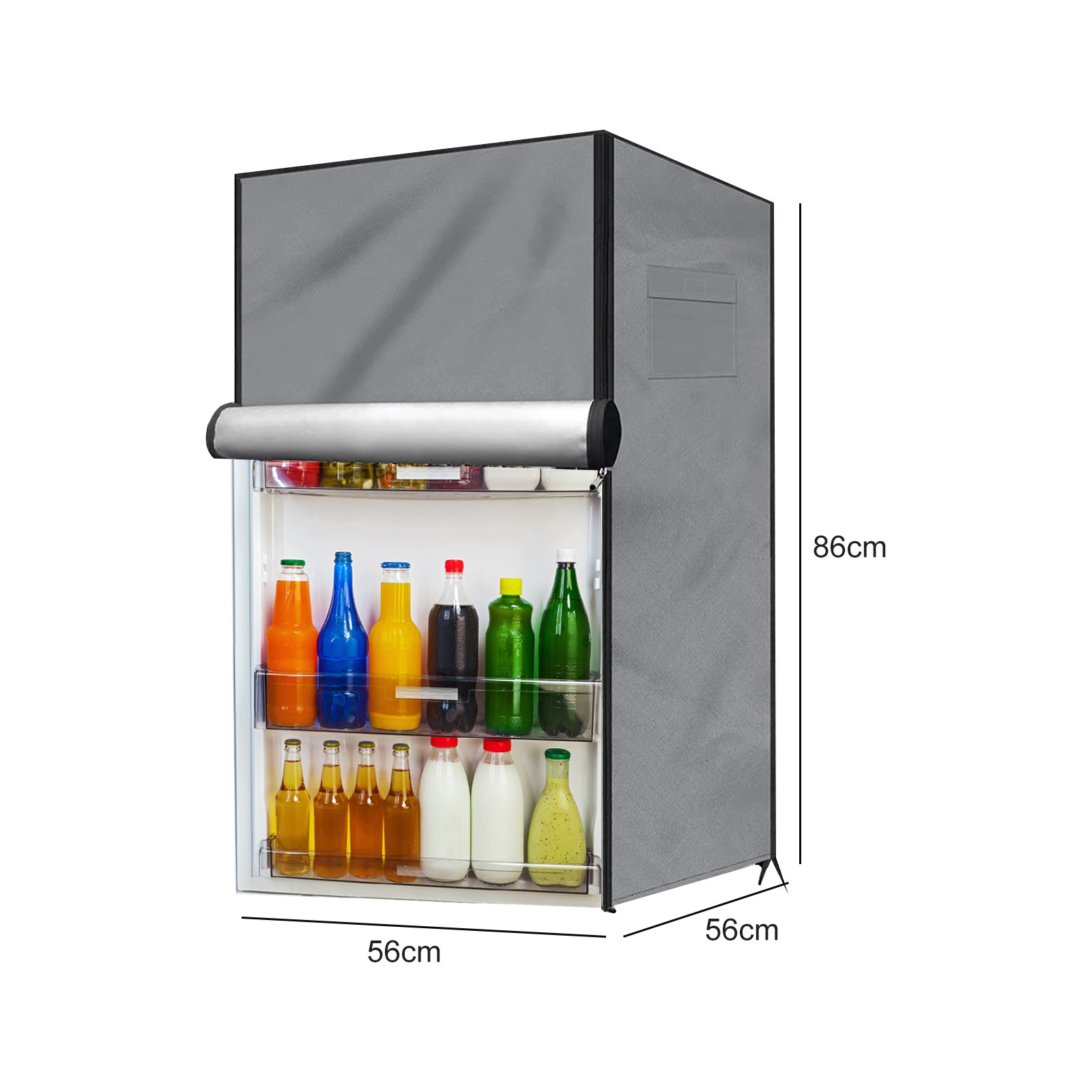 Easily Accessible Outdoor Fridge Protector with Zippered Front Openings - Picture 32 of 72