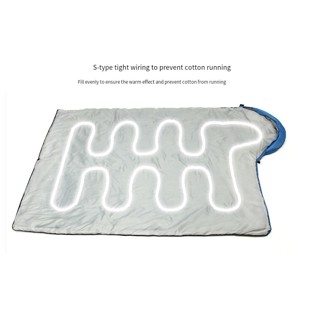 Portable Outdoor Sleeping Bag with Hollow Cotton for Warmth and Comfort - Picture 24 of 24