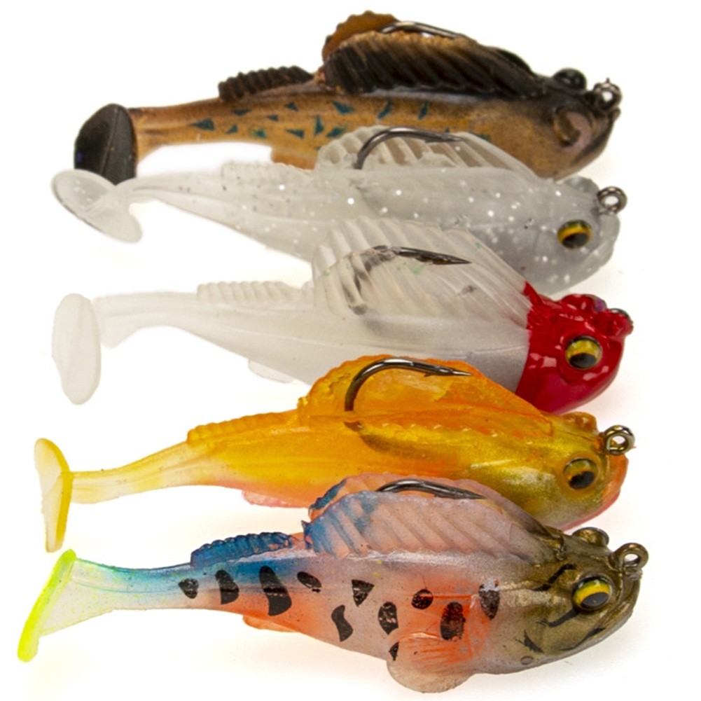 5pcs Fishing Lures for Catfish with Simulation Jump Fish Design